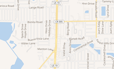 map of 2623 US Hwy 19 Holiday, FL 34691