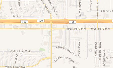 map of 6619 Forest Hill Dr 35 Forest Hill, TX 76140