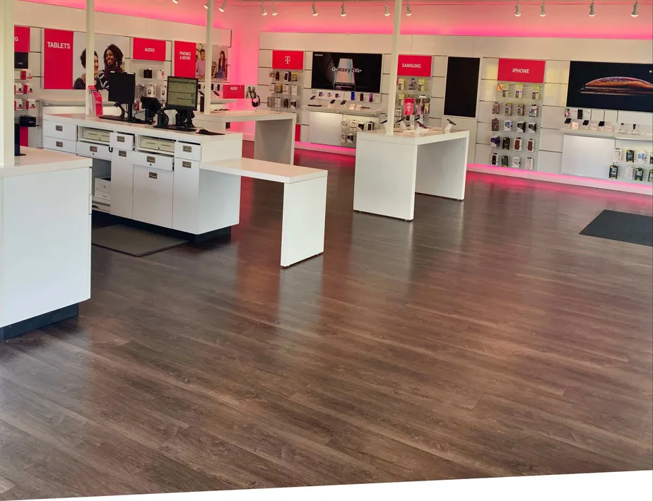 Interior photo of T-Mobile Store at Lawrenceville-Suwanee & Old Peachtree, Suwanee, GA