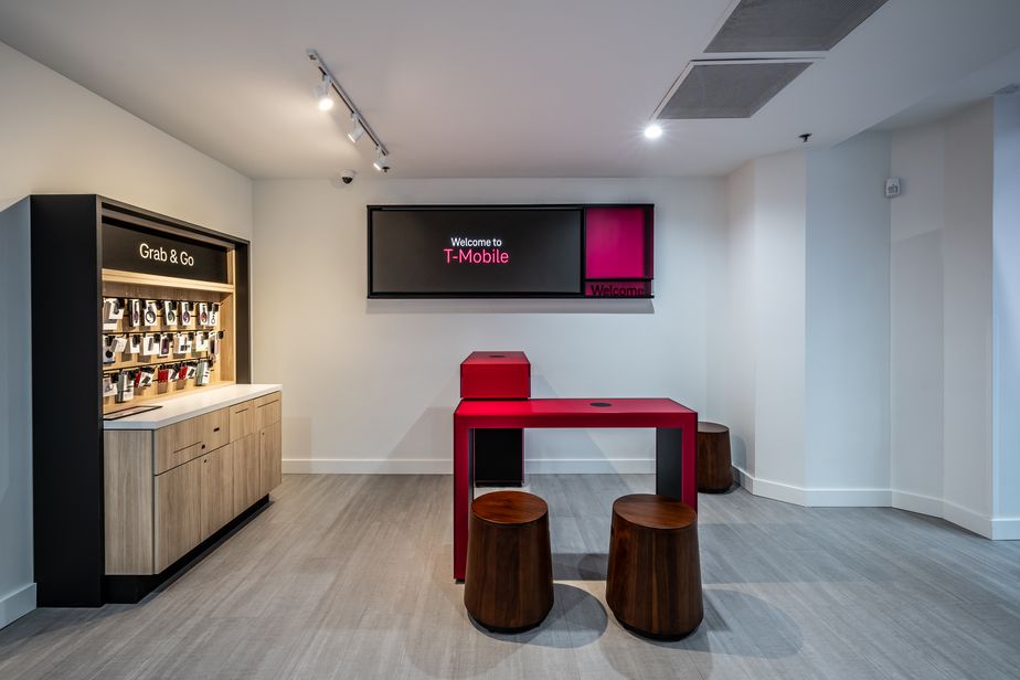 Interior photo of T-Mobile Store at 6th & Pine, Seattle, WA