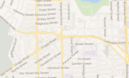map of 7210 Lawndale Street Unit C Houston, TX 77012