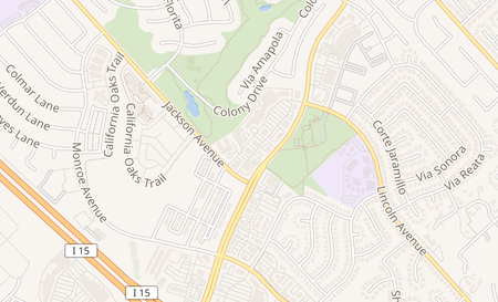 map of 40685 California Oaks Rd. Unit I Murrieta, CA 92562