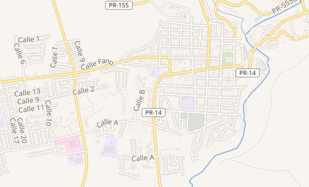 map of 2 Calle Rodriguez Hidalgo Coamo, PR 00769