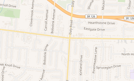map of 1207 W Galbraith Road Cincinnati, OH 45231