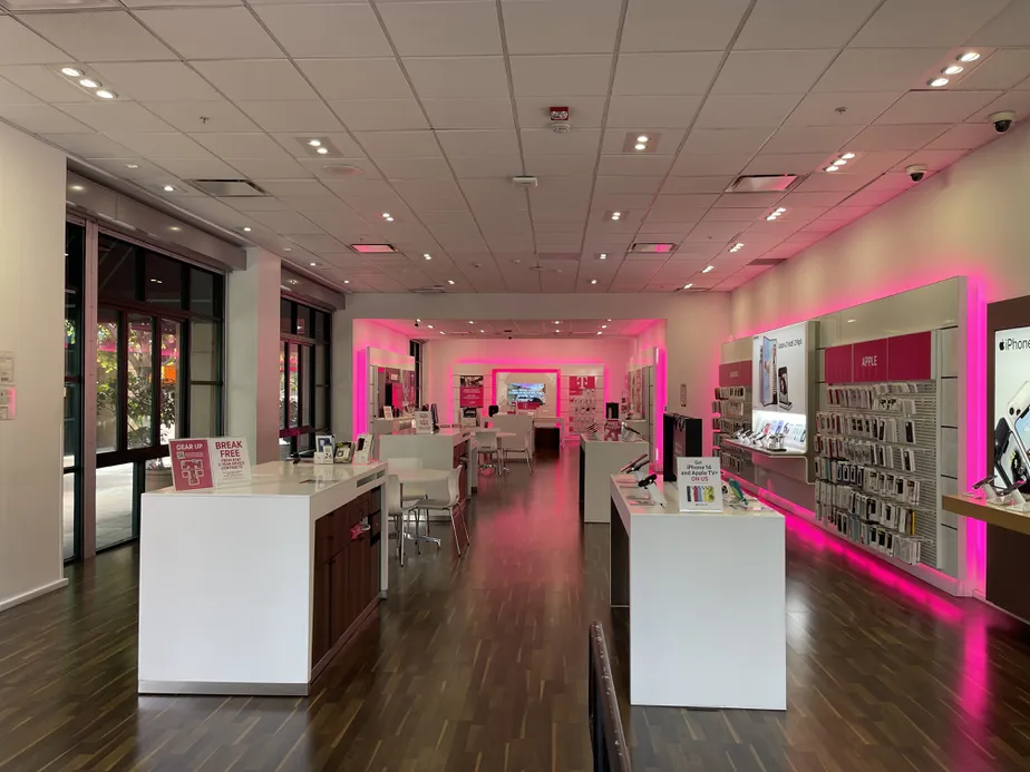 Interior photo of T-Mobile Store at Brand & Wilson, Glendale, CA