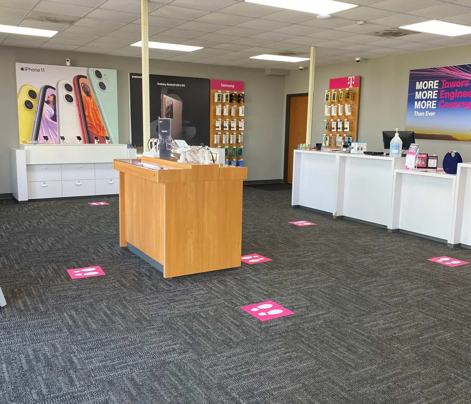 Interior photo of T-Mobile Store at S Hwy 123 Byp & E Court St, Seguin, TX