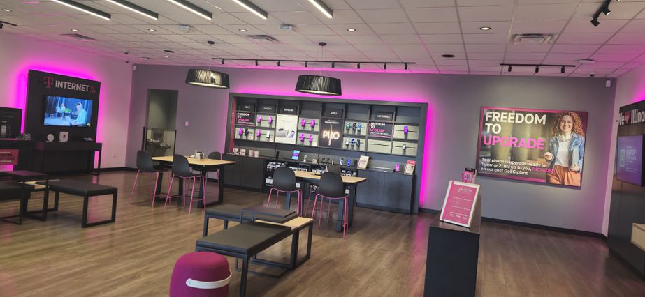Interior photo of T-Mobile Store at IL-38 & N 7th St, Rochelle, IL