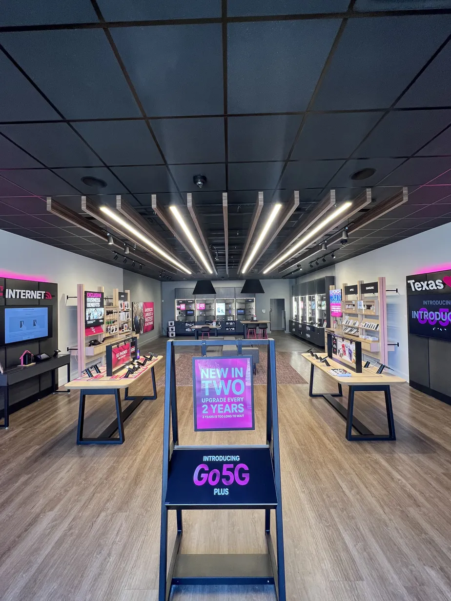 Interior photo of T-Mobile Store at W Interestate 20 & W Bardin Rd, Grand Prairie, TX