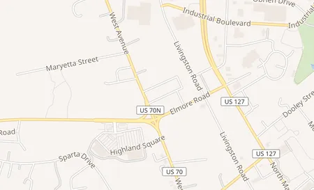 map of 190 Cumberland Square Crossvile, TN 38555