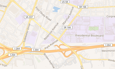 map of 1500 E Brambleton Ave #102 Norfolk, VA 23504