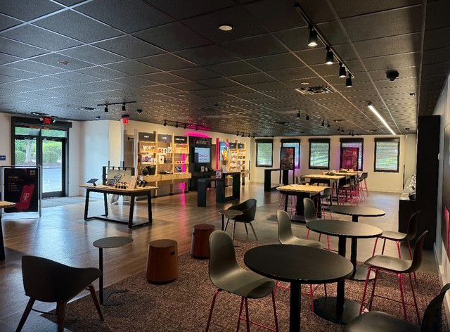 Interior photo of T-Mobile Store at Sam Furr Rd & Northcross Dr, Huntersville, NC