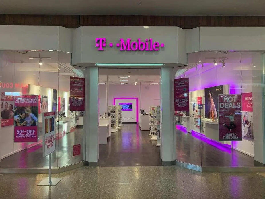 Exterior photo of T-Mobile store at Sunrise Mall 6, Citrus Heights, CA