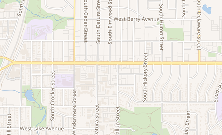 map of 1212 W Littleton Blvd Littleton, CO 80120