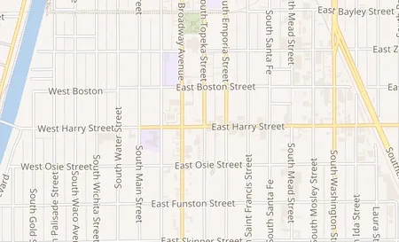 map of 320 E Harry St 320 Wichita, KS 67211