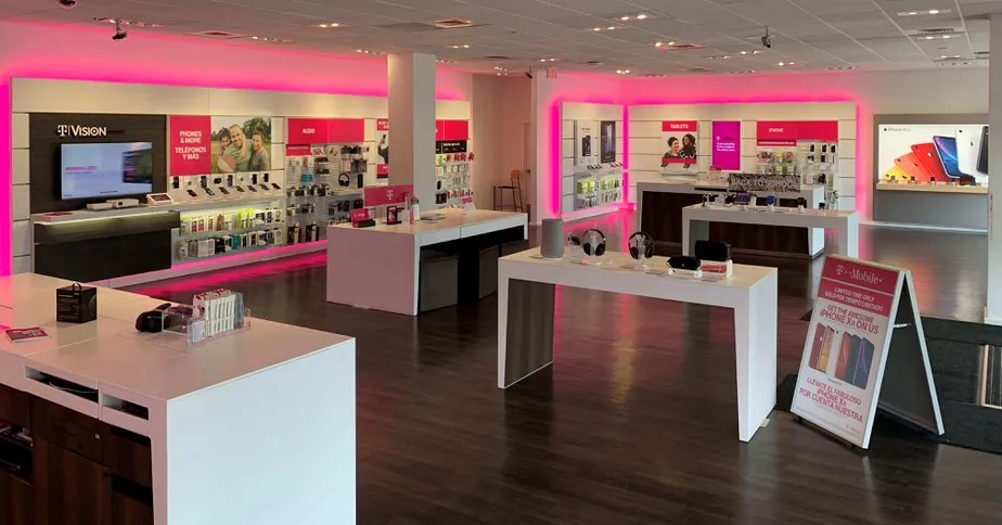 Interior photo of T-Mobile Store at Rt 18 & Hope Street, East Brunswick, NJ