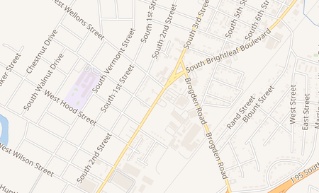 map of 909 S Brightleaf Blvd Smithfield, NC 27577