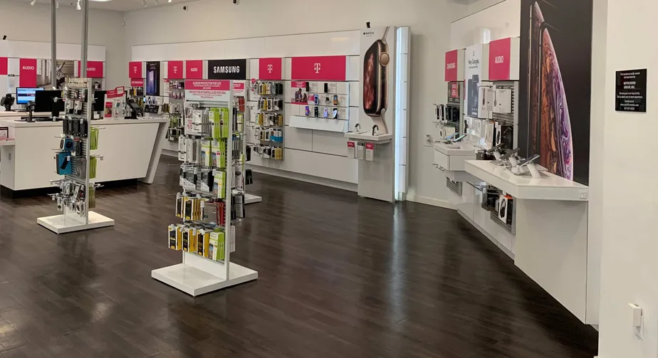 Interior photo of T-Mobile Store at Eagle Rock Plaza, Los Angeles, CA