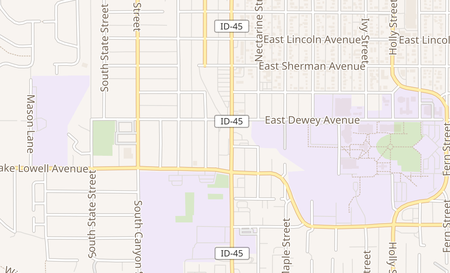 map of 619 12th Ave Rd Nampa, ID 83686