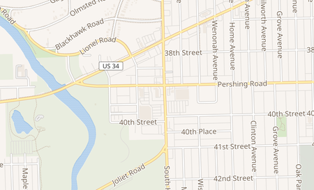 map of 3912 Harlem Ave Lyons, IL 60534