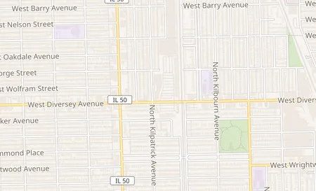 map of 4646 W. Diversey Ave Chicago, IL 60639