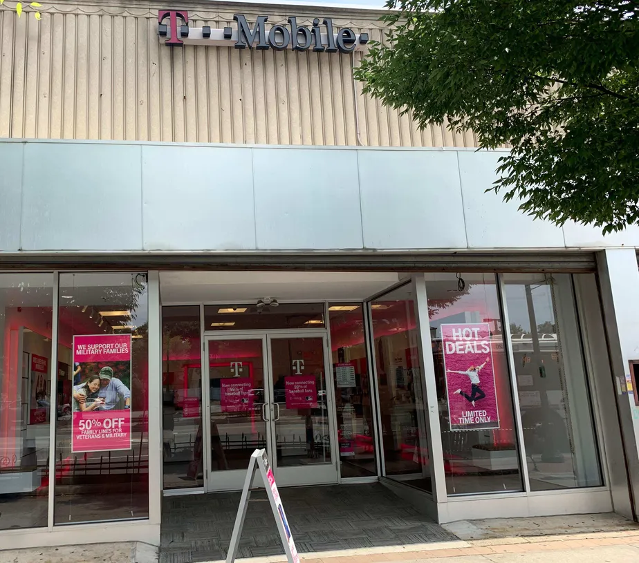 Exterior photo of T-Mobile store at Central Ave & Evergreen Pl, East Orange, NJ