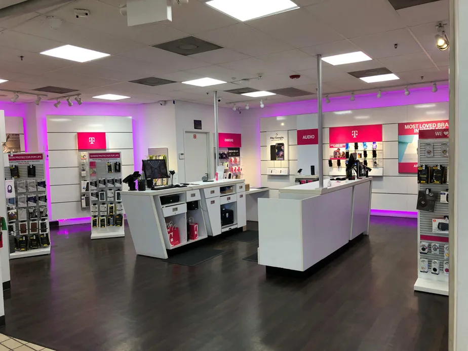 Interior photo of T-Mobile Store at Parkdale Mall, Beaumont, TX