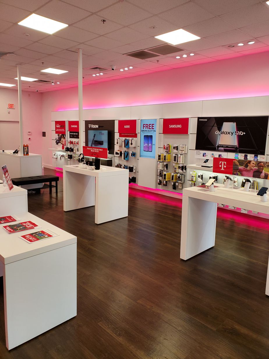Interior photo of T-Mobile Store at Cloppers Mill Village, Germantown, MD