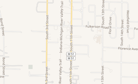 map of 2436 A S 11th St A Niles, MI 49120