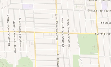 map of 2001 Division Ave S Grand Rapids, MI 49507