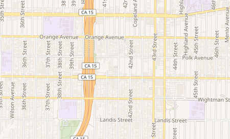 map of 4124 University Ave San Diego, CA 92105