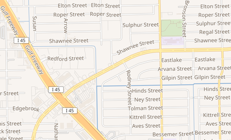 map of 1022 Edgebrook Dr Houston, TX 77034