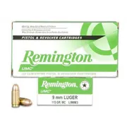 Remington UMC 9mm Luger, 115 Grain FMJ, 50 Rounds 23728 | 23728