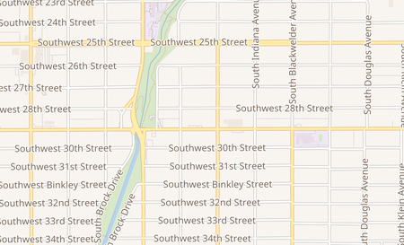 map of 1519 SW 29th Street Oklahoma City, OK 73119