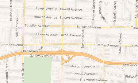 map of 3530 Summer Ave Memphis, TN 38122