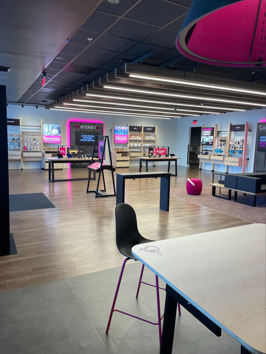 Interior photo of T-Mobile Store at Mcbean Pkwy & Magic Mtn Pkwy, Valencia, CA