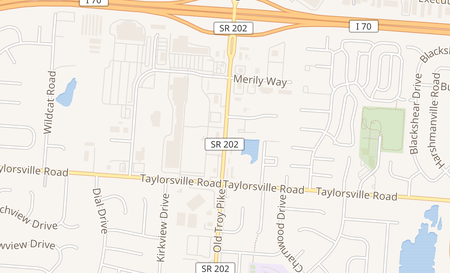 map of 7611 Old Troy Pike Huber Heights, OH 45424