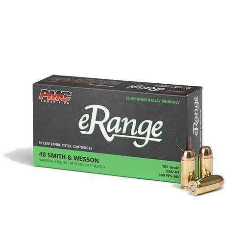 PMC eRange .40 S&W 165 Grain EMJ-NT, 50 Rounds 0455-0277 - PMC