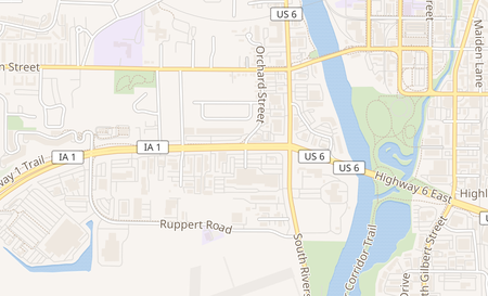 map of 151 Highway 1 W Iowa City, IA 52246