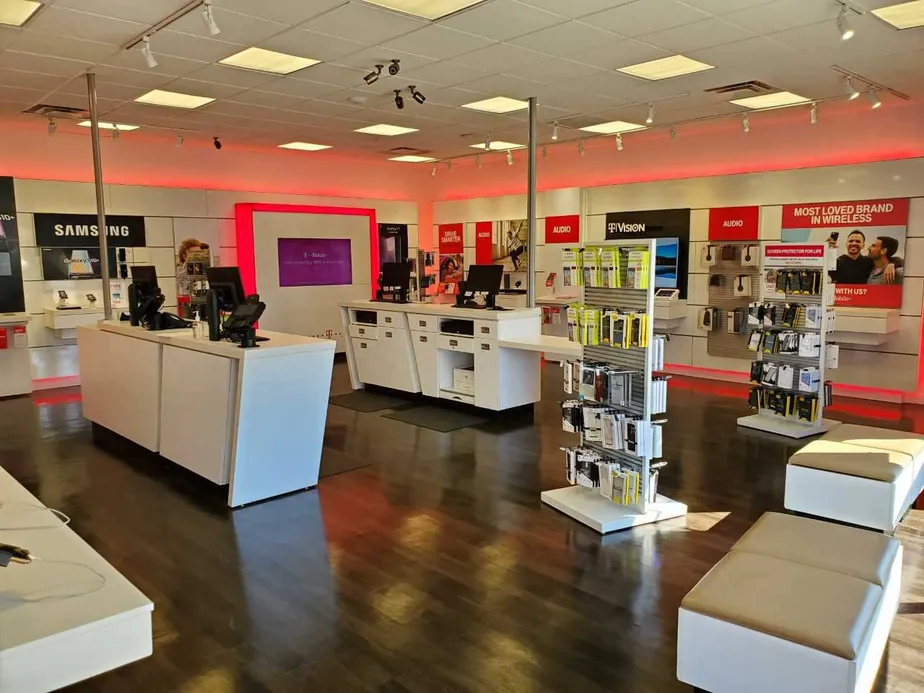 Interior photo of T-Mobile Store at Plaza Center & Paterson Plank Rd, Secaucus, NJ