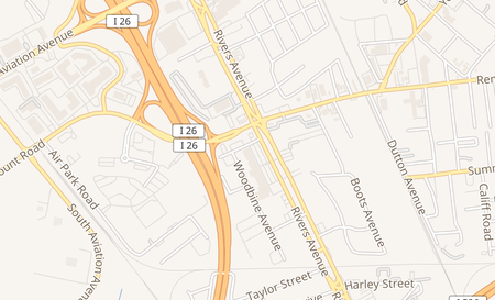 map of 5649 Rivers Ave A North Charleston, SC 29406