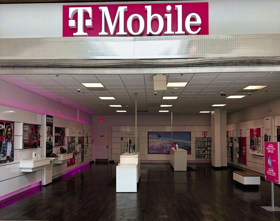 Exterior photo of T-Mobile Store at Eastridge Mall, Gastonia, NC