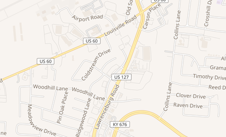 map of 1100 US Highway 127 S A2 Frankfort, KY 40601