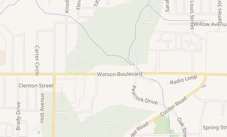 map of 2068 Watson Blvd Suite B Warner Robins, GA 31093