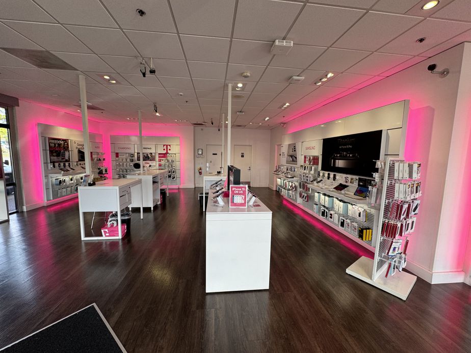 Interior photo of T-Mobile Store at Vancouver Village, Vancouver, WA