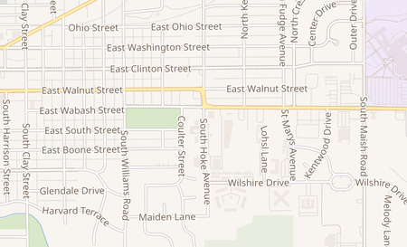 map of 354 S Hoke Ave Frankfort, IN 46041