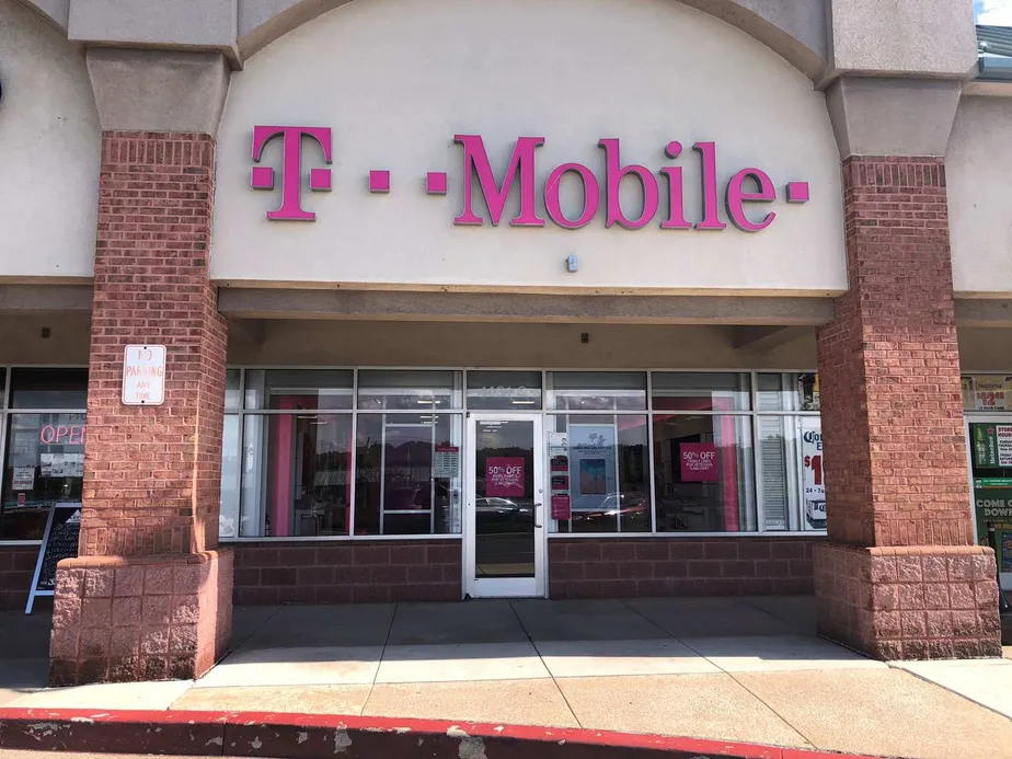 Exterior photo of T-Mobile Store at Pulaski Hwy & Woodbridge Center Way, Edgewood, MD