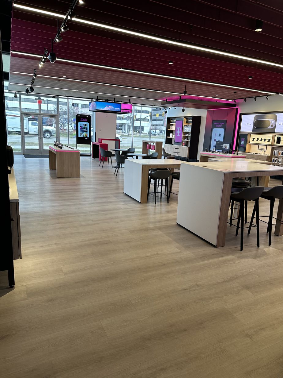Interior photo of T-Mobile Store at Big Beaver & Crooks, Troy, MI