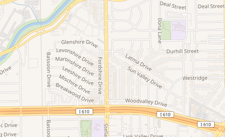 map of 3905 11th St. Building B, Suite A - Boost Mobile Brookshire, TX 77423