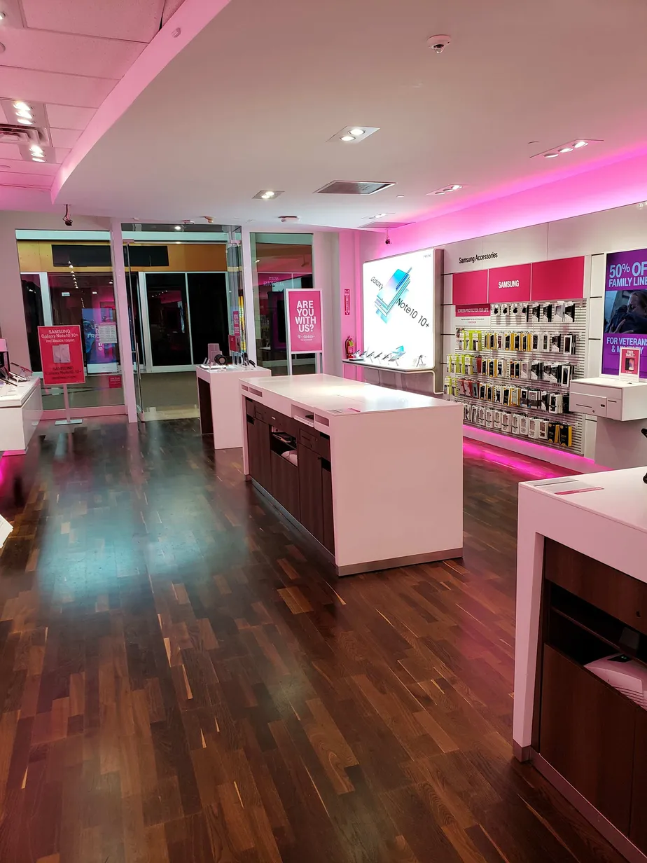 Interior photo of T-Mobile Store at First Colony Mall, Sugar Land, TX