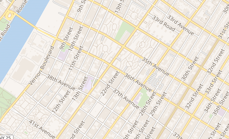 map of 21-16 36th Ave Long Island City, NY 11106